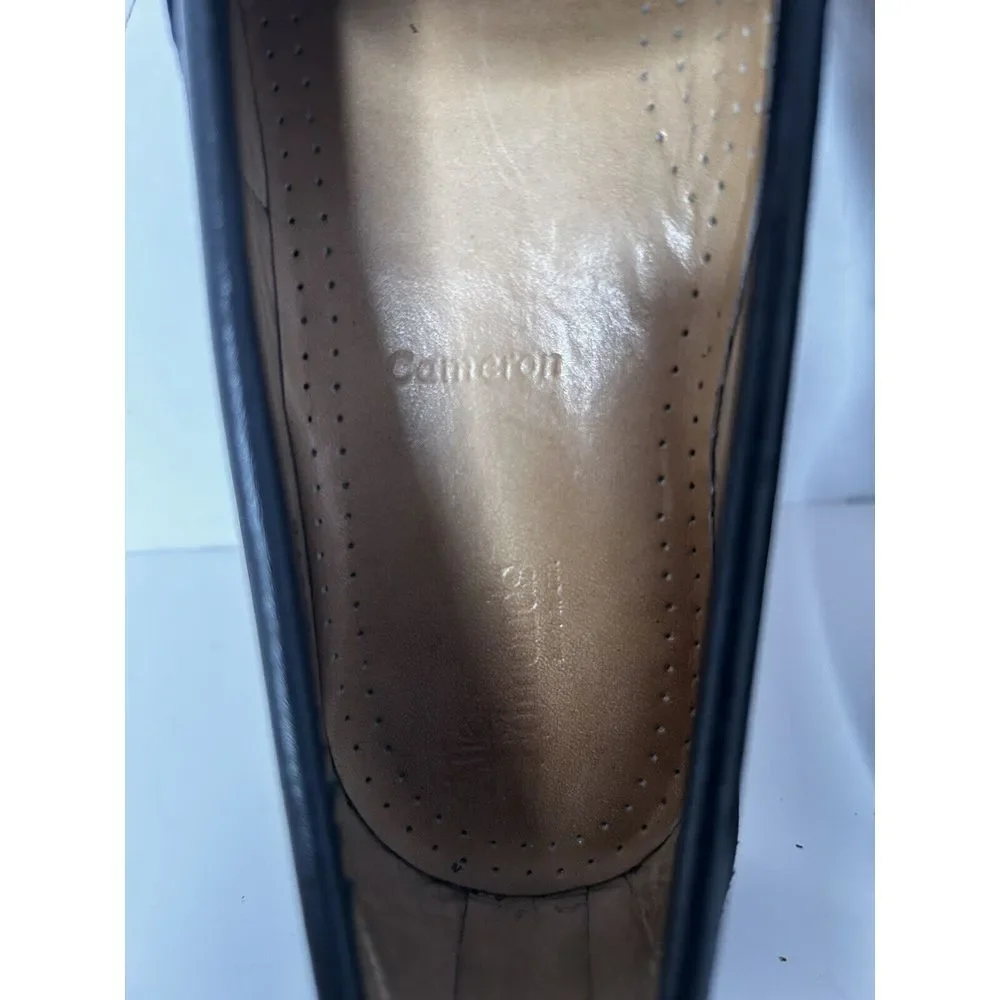 Allen Edmonds Cameron Penny Loafers Sz 9 1/2 C Blk Leather  With‎ Shoe Trees EUC